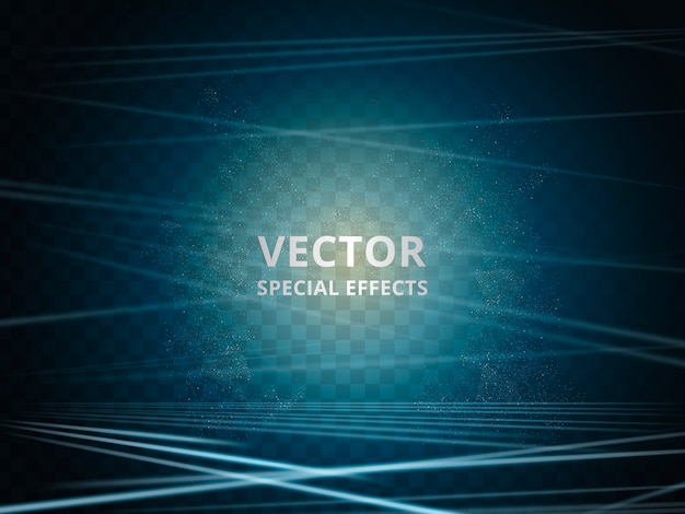 Vector ilustración de effec especial azul elegante