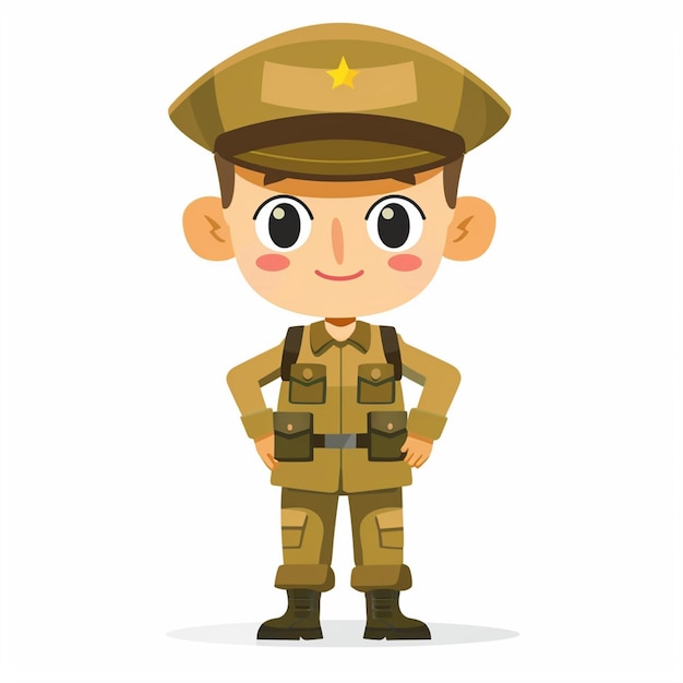 Ilustración ejército soldado diseño vectorial militar fondo guerra historia de la libertad fuerza gra