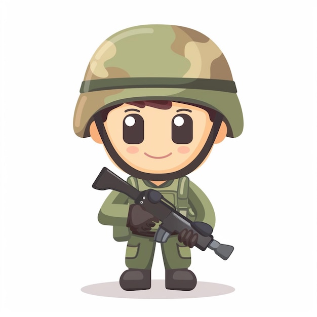 Ilustración ejército soldado diseño vectorial militar fondo guerra historia de la libertad fuerza gra