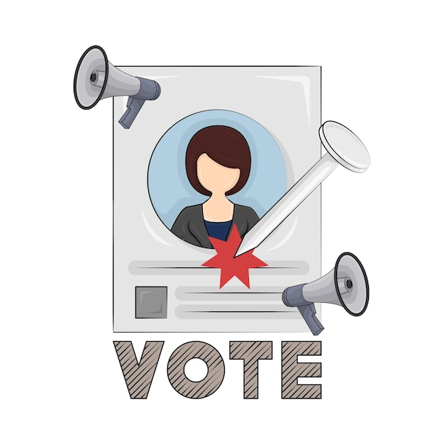 Ilustración de la elección