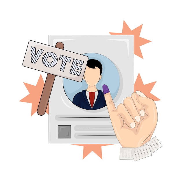 Ilustración de la elección