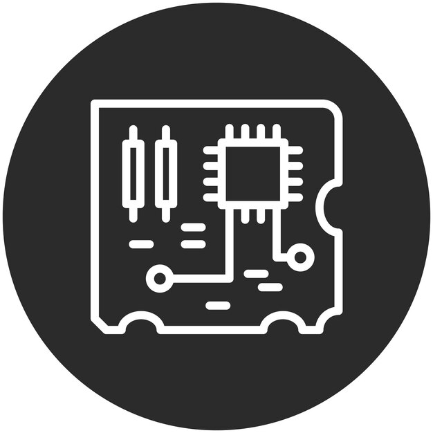 Ilustración electrónica del icono vectorial del conjunto de iconos de contaminación