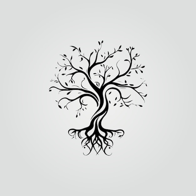 Ilustración elegante del árbol de la vida