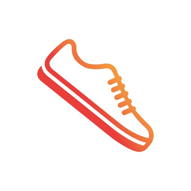 Ilustración elegante de un zapato para correr