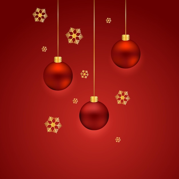 Ilustración de elemento de vector de bombilla y nieve de Navidad