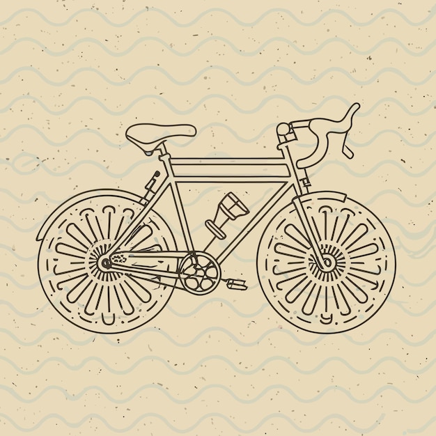 Ilustración de los elementos de la bicicleta