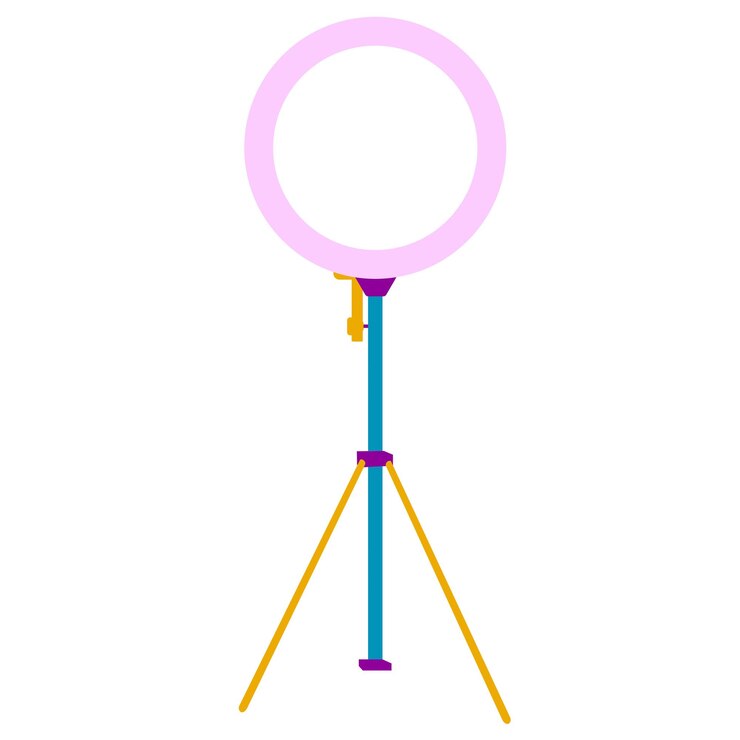 Vector ilustración de los elementos de luz del anillo
