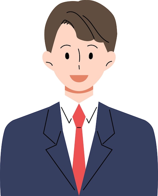 Ilustración de un empleado de oficina hablando