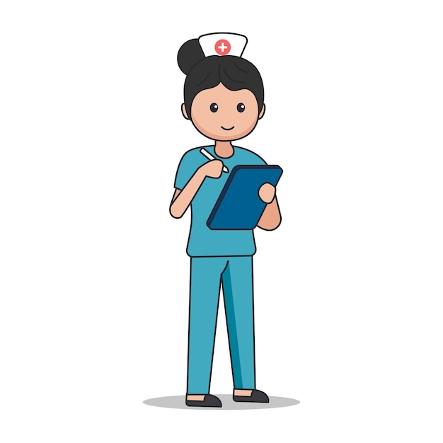 Ilustración de enfermera