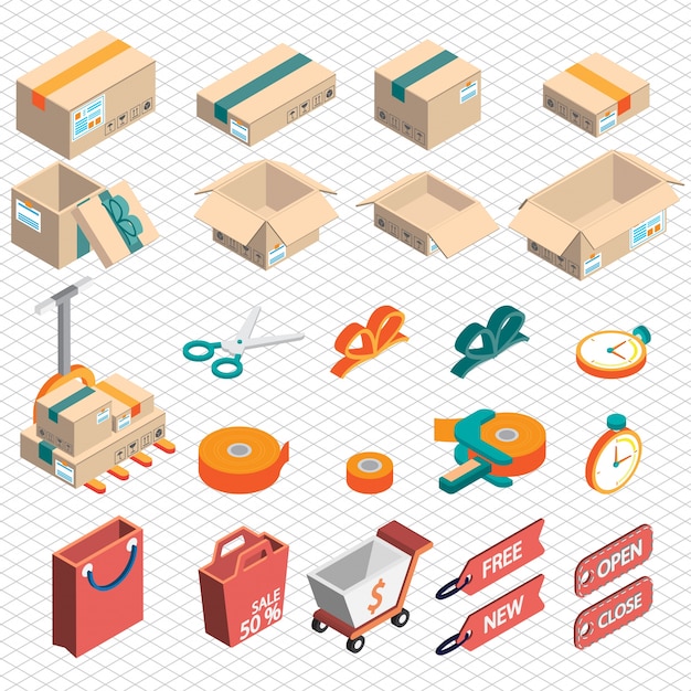 Ilustración de la entrega icono gráfico