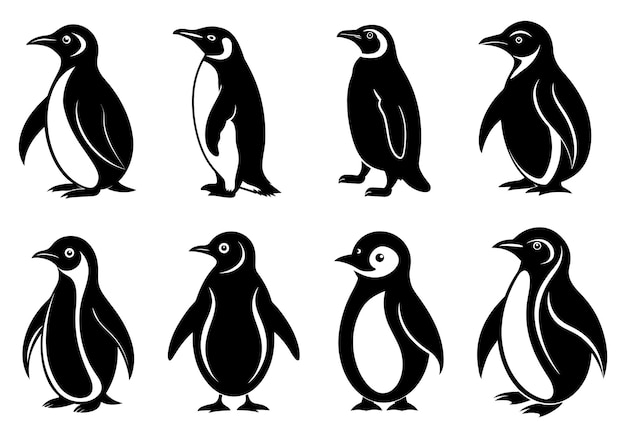 Ilustración de los escenarios de los pingüinos
