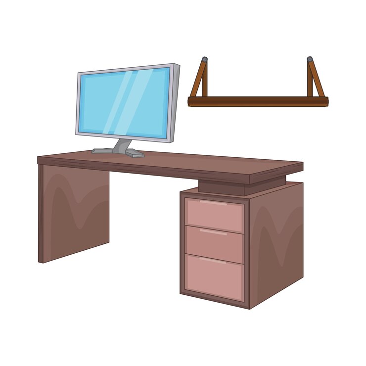 Vector ilustración de un escritorio
