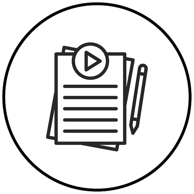 Ilustración de escritura vectorial