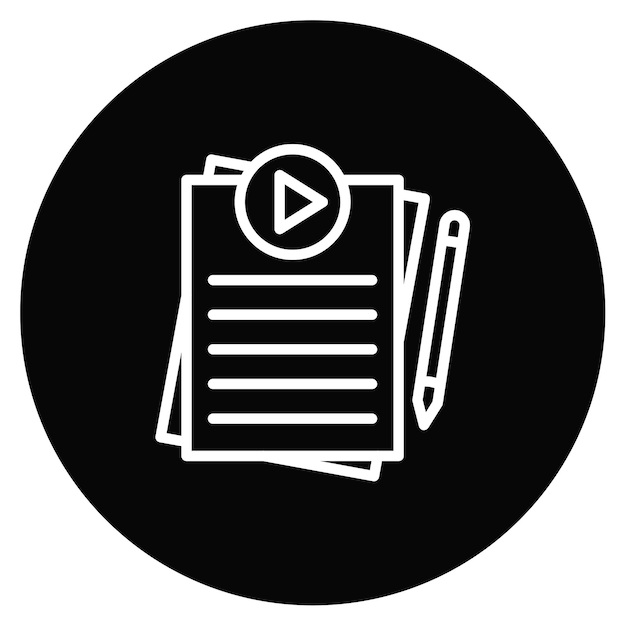 Ilustración de escritura vectorial
