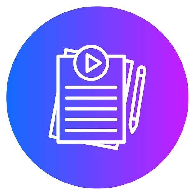 Ilustración de escritura vectorial