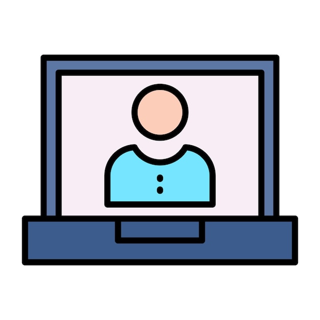 Ilustración de la escuela de computadora portátil plana