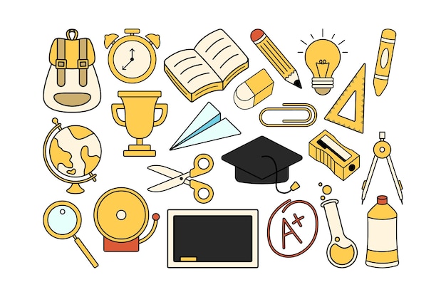Ilustración de la escuela Doodle Ser