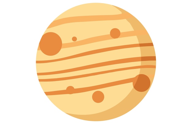 Ilustración espacial del planeta Plutón Vector del planeta