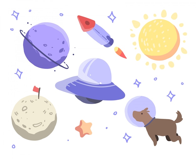 Ilustración del espacio exterior