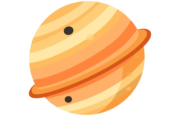 Ilustración del espacio del planeta Júpiter Vector del planeta