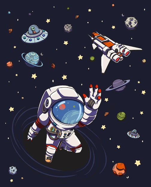 Vector ilustración del espacio