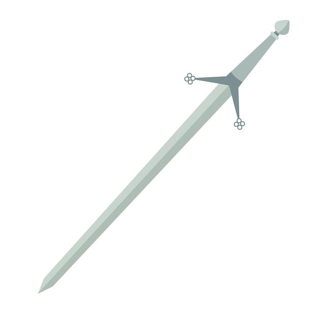 Ilustración de la espada escocesa Claymore