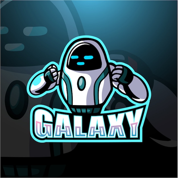 Ilustración de esport de mascota galaxy