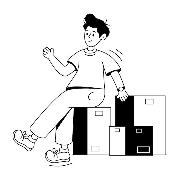 Ilustración de esquema práctico de cajas de entrega