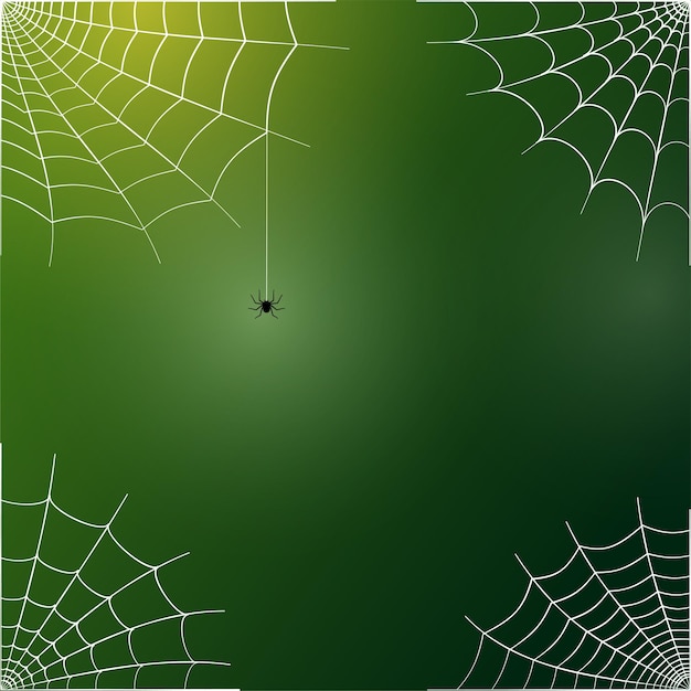 Ilustración de la esquina de la tela de araña. Decoración de Halloween con telaraña. Vector de telaraña simple