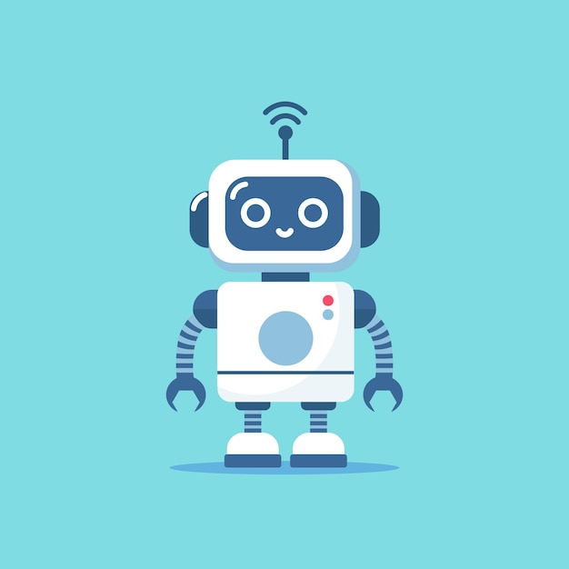 Ilustración de estilo de dibujos animados de robots
