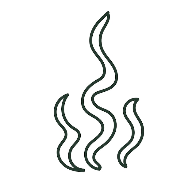 Ilustración de estilo Doodle de algas