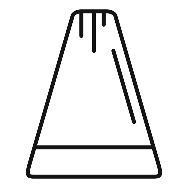 Ilustración de estilo de icono de línea de un batidor de sal