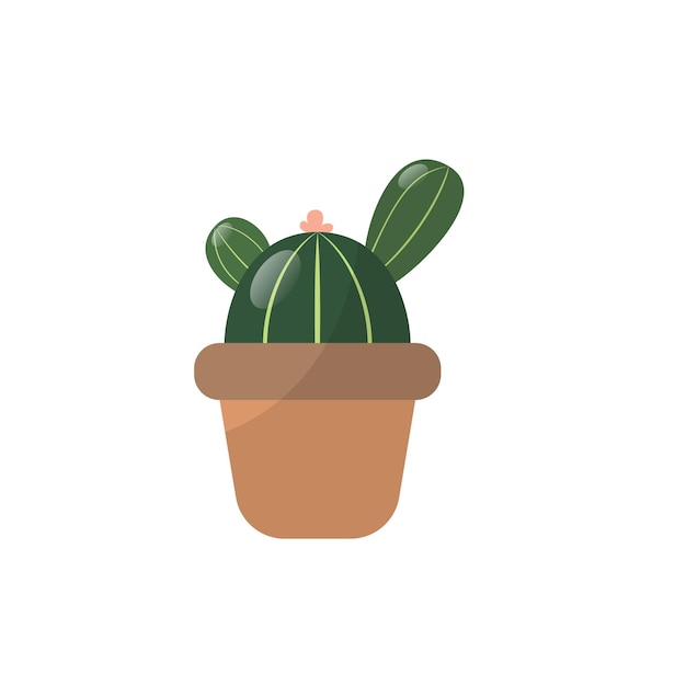 Ilustración en estilo de vidrio de cactus
