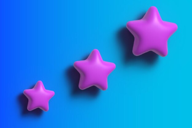 Vector ilustración de estrella 3d