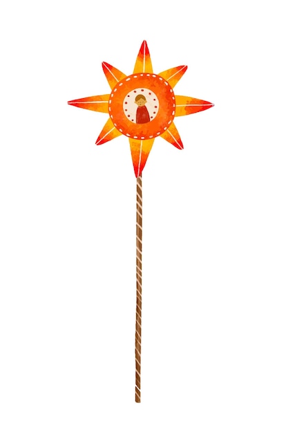 Ilustración de la estrella decorativa de Navidad