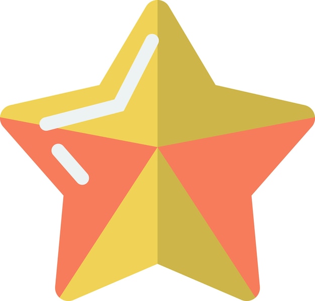 Ilustración de estrella en estilo minimalista