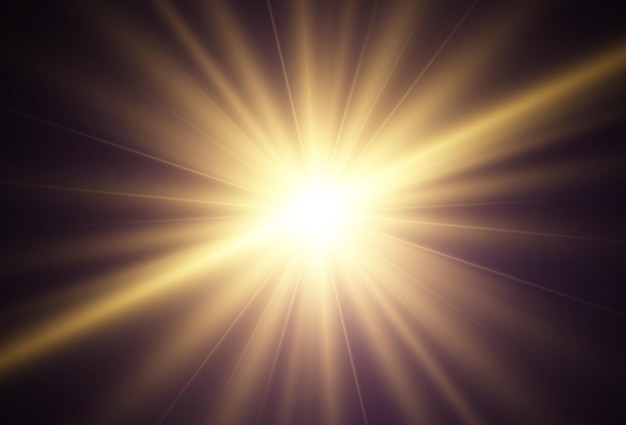 Ilustración de estrella hermosa brillante de un efecto de luz