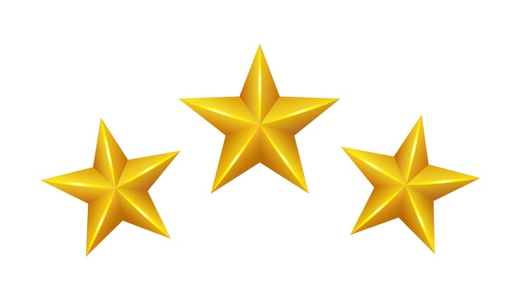Vector ilustración de una estrella sobre un fondo blanco
