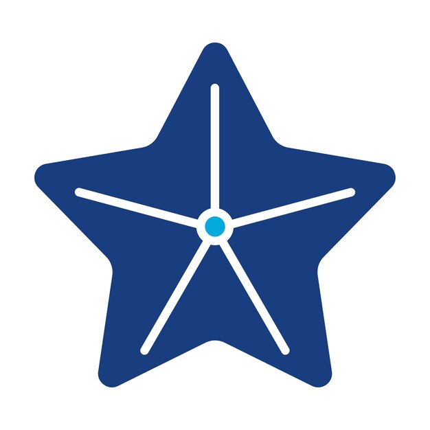 Ilustración de las estrellas de mar Duotone