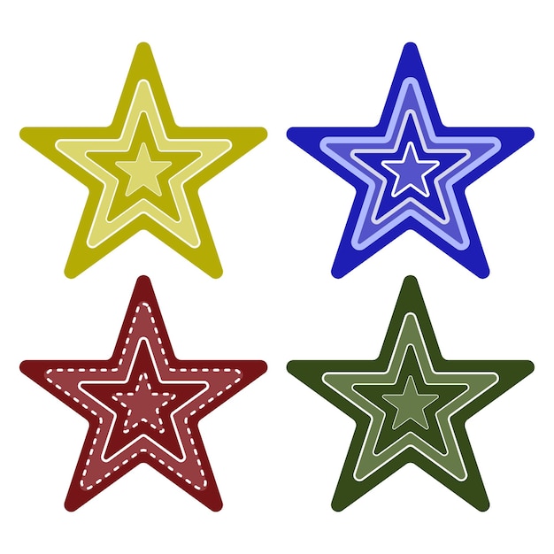 Ilustración de las estrellas de Navidad