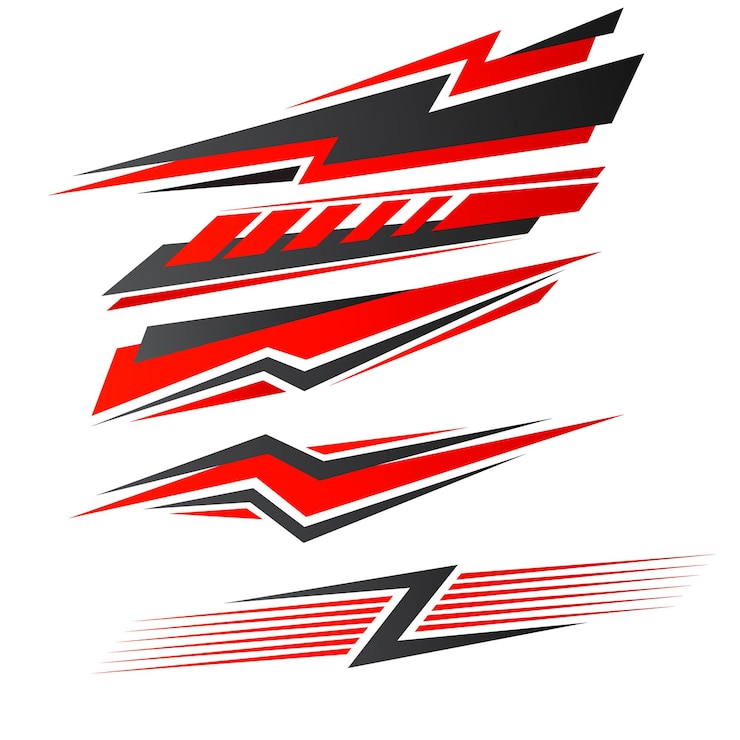 Ilustración de etiqueta de carreras de diseño plano de vector