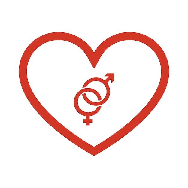 Ilustración de las existencias del contorno del corazón 1