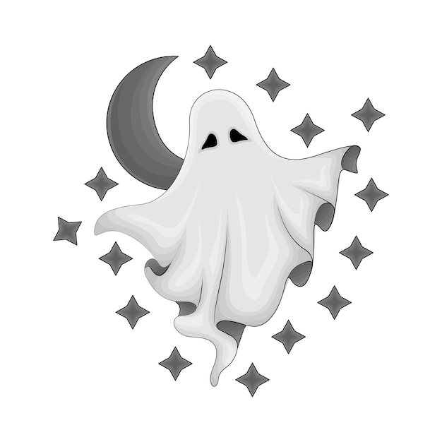 Vector ilustración de un fantasma