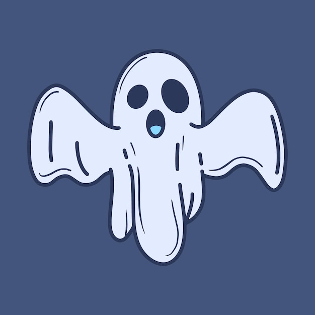 Ilustración de fantasmas espeluznantes para Halloween
