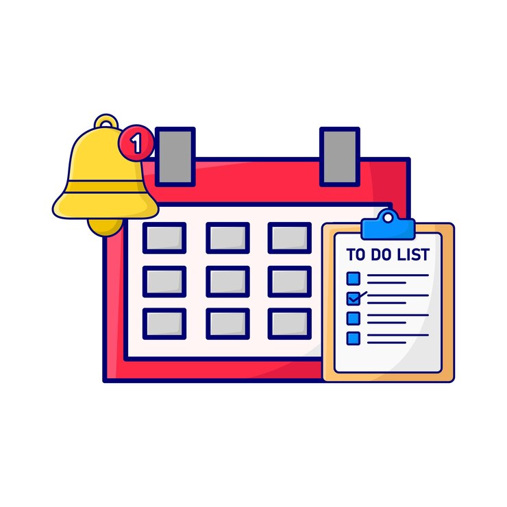 Vector ilustración de la fecha del calendario