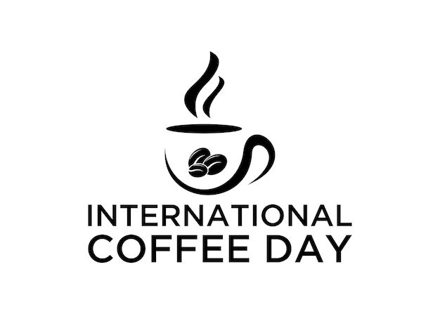 Ilustración feliz día internacional del café