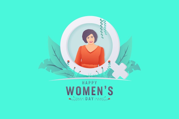 Ilustración feliz día de la mujer