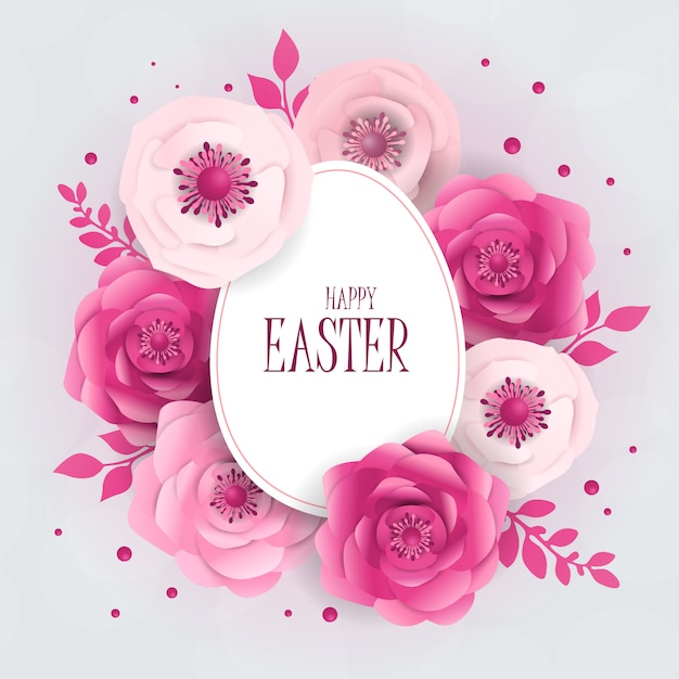 Ilustración de un feliz día de Pascua