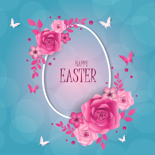 Ilustración de un feliz día de Pascua
