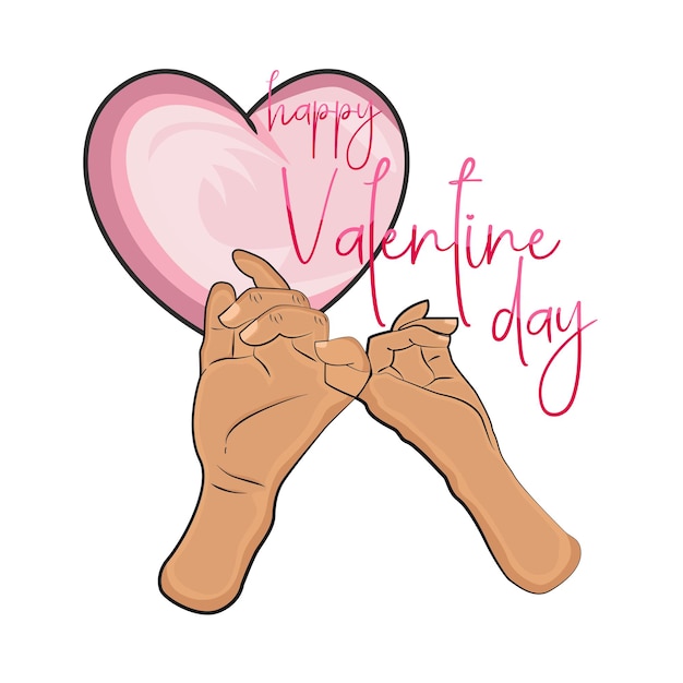 Ilustración de un feliz día de San Valentín